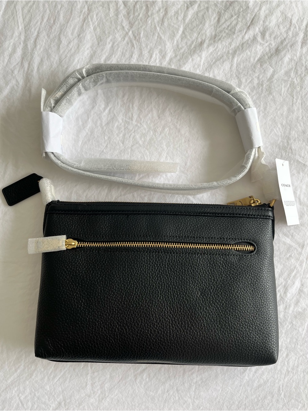 Coach Legacy Zip Top Crossbody Bag - Black - Picture 2 of 8
